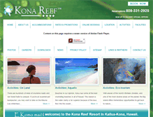 Tablet Screenshot of konareefresorts.com